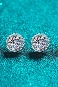 2-carat Moissanite 925 Sterling Silver Stud Earrings