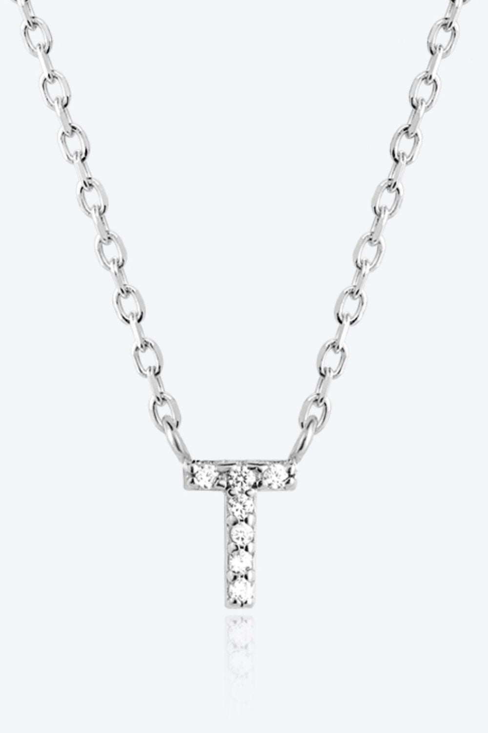 Q To U Zircon 925 Sterling Silver Necklace 