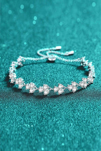 925 Sterling Adjustable Moissanite Bracelet 