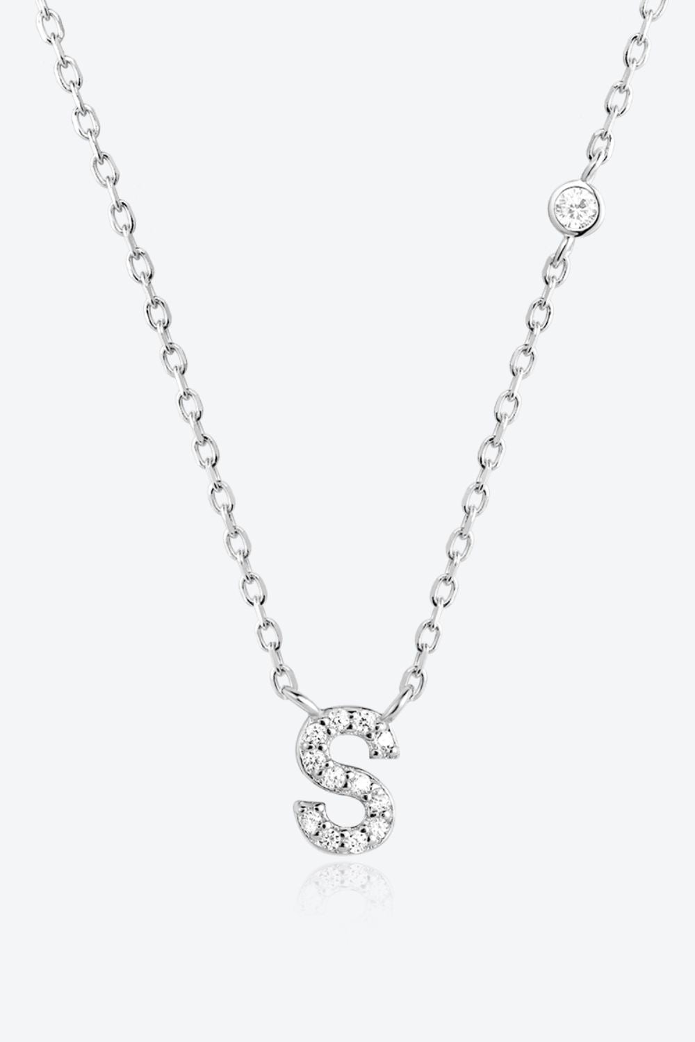 Q To U Zircon 925 Sterling Silver Necklace 