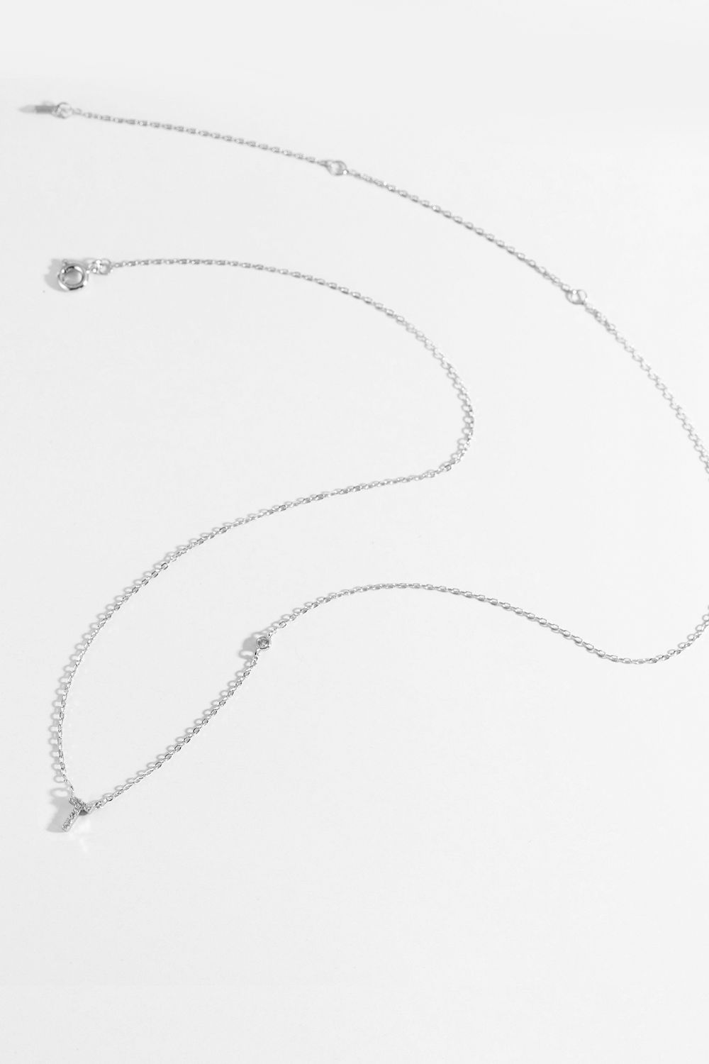 Q To U Zircon 925 Sterling Silver Necklace 