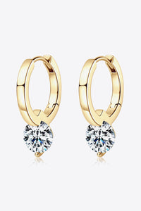 2-carat Moissanite Sterling Silver Drop Earrings | A&P Apparel