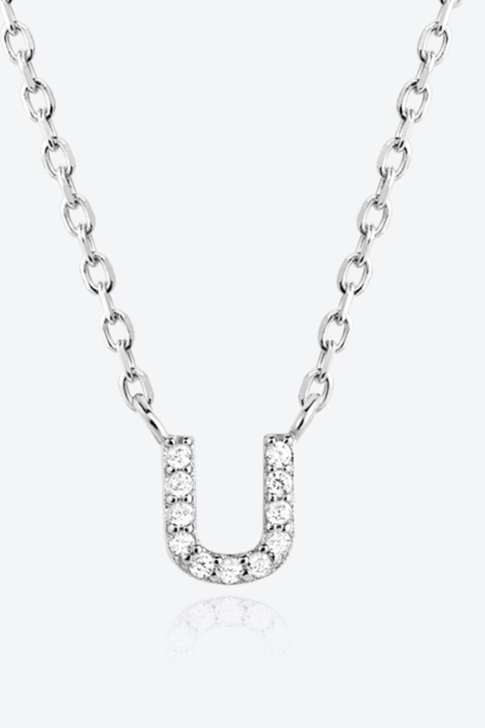 Q To U Zircon 925 Sterling Silver Necklace 