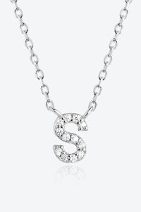 Q To U Zircon 925 Sterling Silver Necklace 