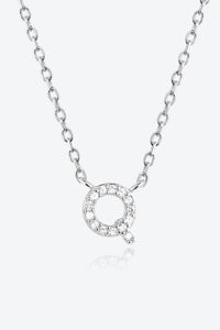 Q To U Zircon 925 Sterling Silver Necklace 