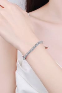 Moissanite Bracelet in Sterling Silver 